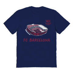 Barcelona Vive La Fete Youth Chilena Style T-Shirt -  Navy