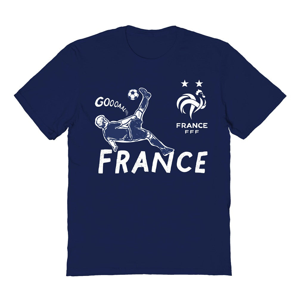 France National Team Vive La Fete Youth Chilena Style T-Shirt -  Navy