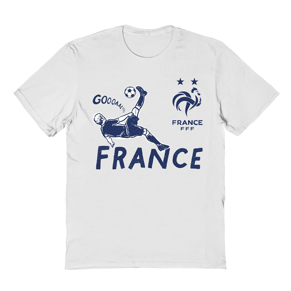 France National Team Vive La Fete Youth Chilena Style T-Shirt -  White