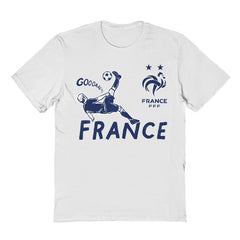 France National Team Vive La Fete Youth Chilena Style T-Shirt -  White