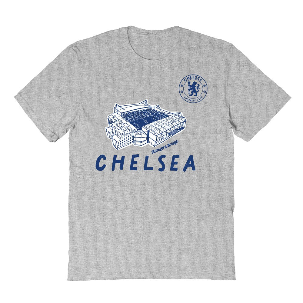 Chelsea Vive La Fete Youth Chilena Style T-Shirt -  Gray