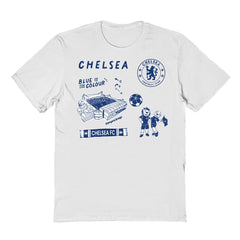 Chelsea Vive La Fete Youth Impressions Icons T-Shirt -  White