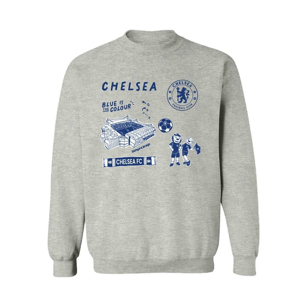 Chelsea Vive La Fete Women's Impressions Icons Sweatshirt -  Gray