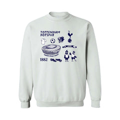 Tottenham Hotspur Vive La Fete Women's Impressions Icons Sweatshirt -  White