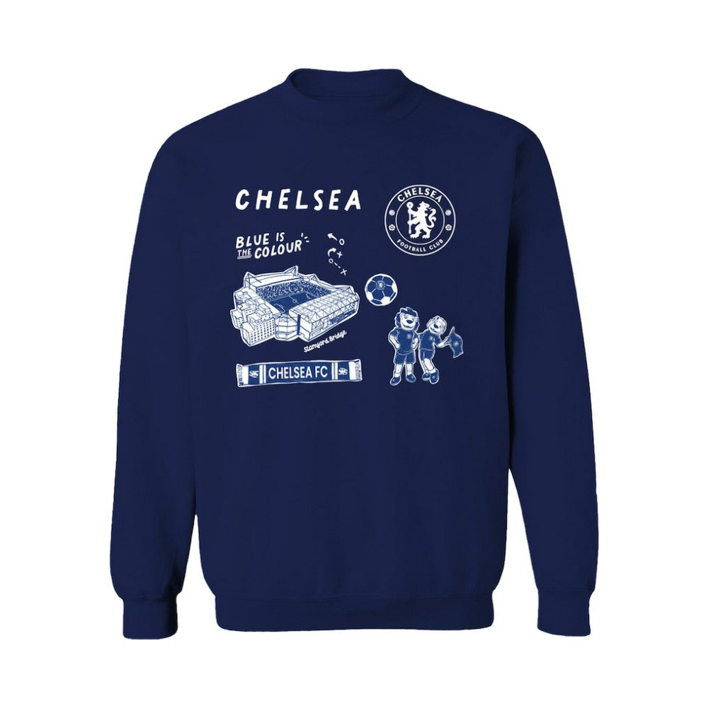 Chelsea Vive La Fete Women's Impressions Icons Sweatshirt -  Navy