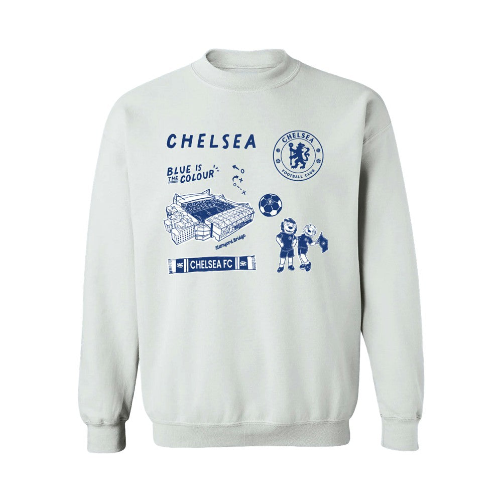 Chelsea Vive La Fete Women's Impressions Icons Sweatshirt -  White