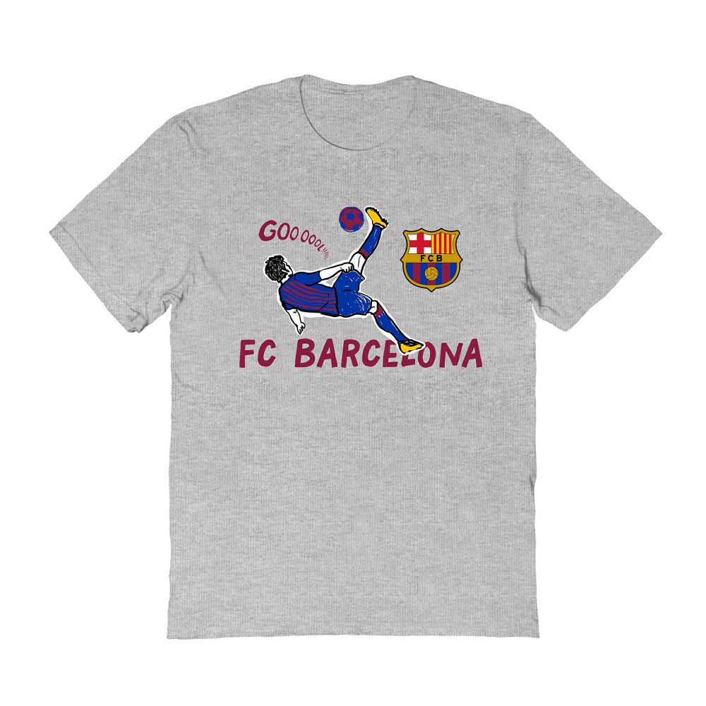 Barcelona Vive La Fete Women's Chilena Style T-Shirt -  Gray