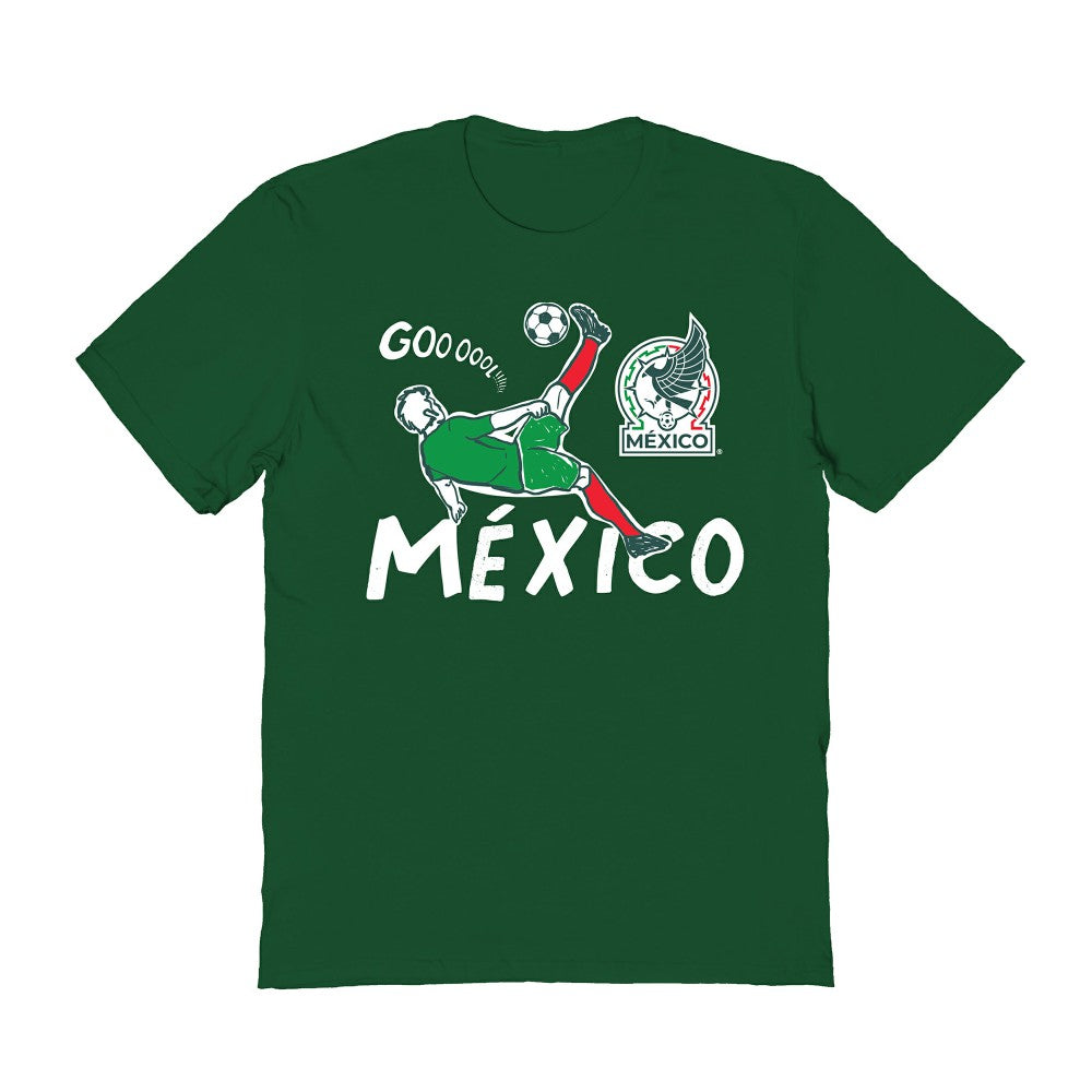 Mexico National Team Vive La Fete Women's Chilena Style T-Shirt -  Green
