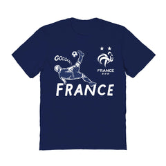 France National Team Vive La Fete Women's Chilena Style T-Shirt -  Navy