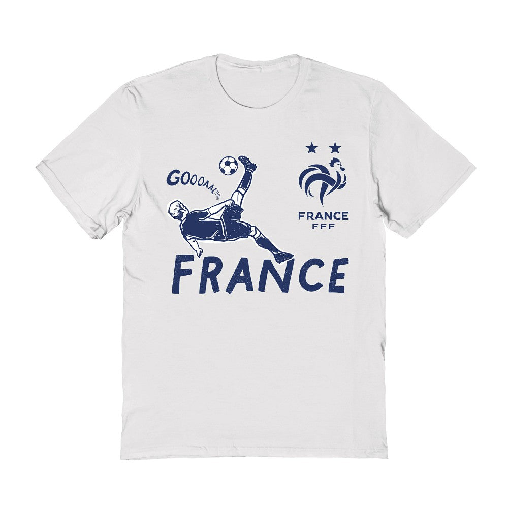 France National Team Vive La Fete Women's Chilena Style T-Shirt -  White