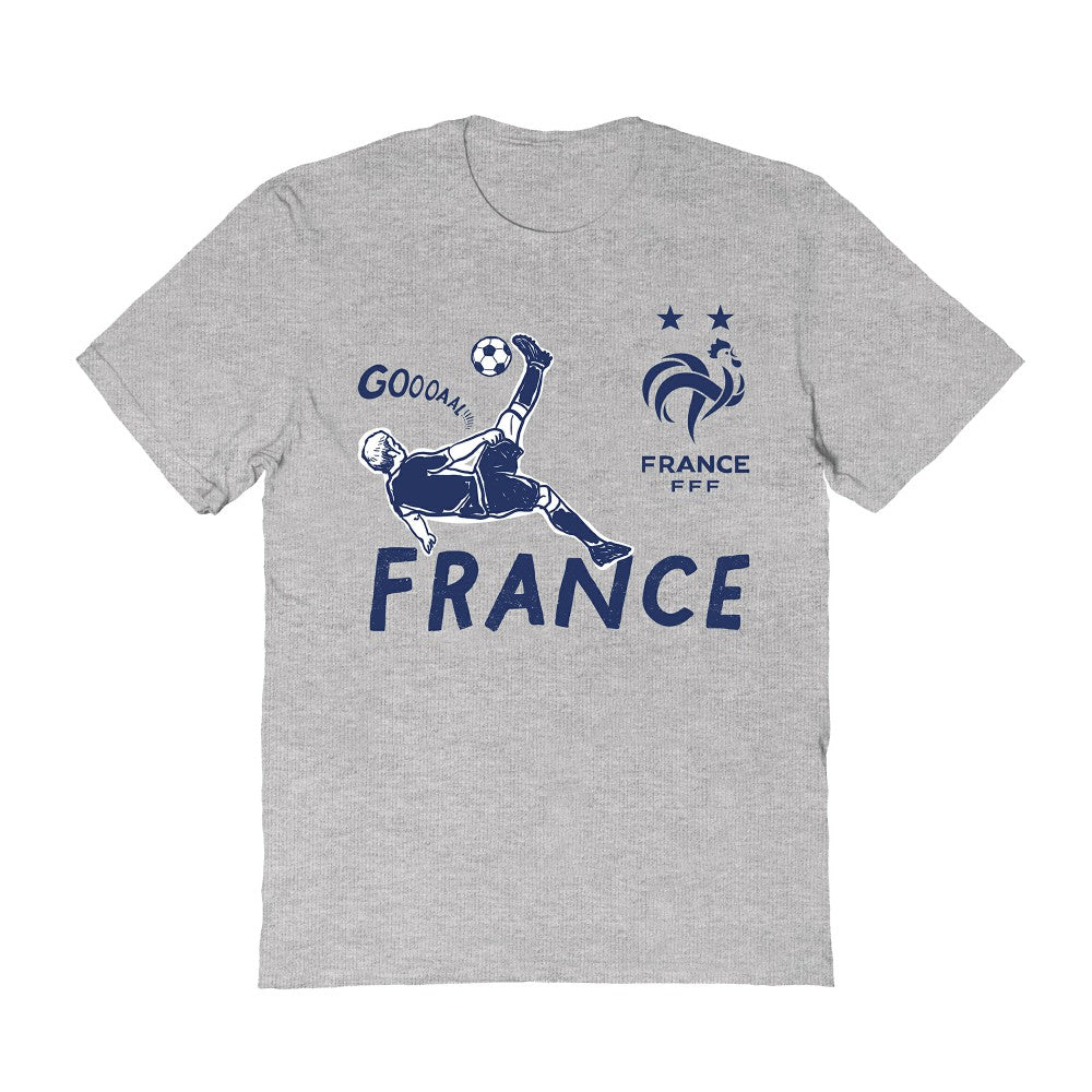 France National Team Vive La Fete Women's Chilena Style T-Shirt -  Gray
