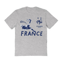 France National Team Vive La Fete Women's Chilena Style T-Shirt -  Gray