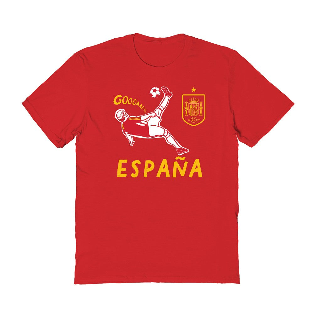 Spain National Team Vive La Fete Women's Chilena Style T-Shirt -  Red