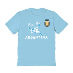 Argentina National Team Vive La Fete Women's Chilena Style T-Shirt -  Light Blue