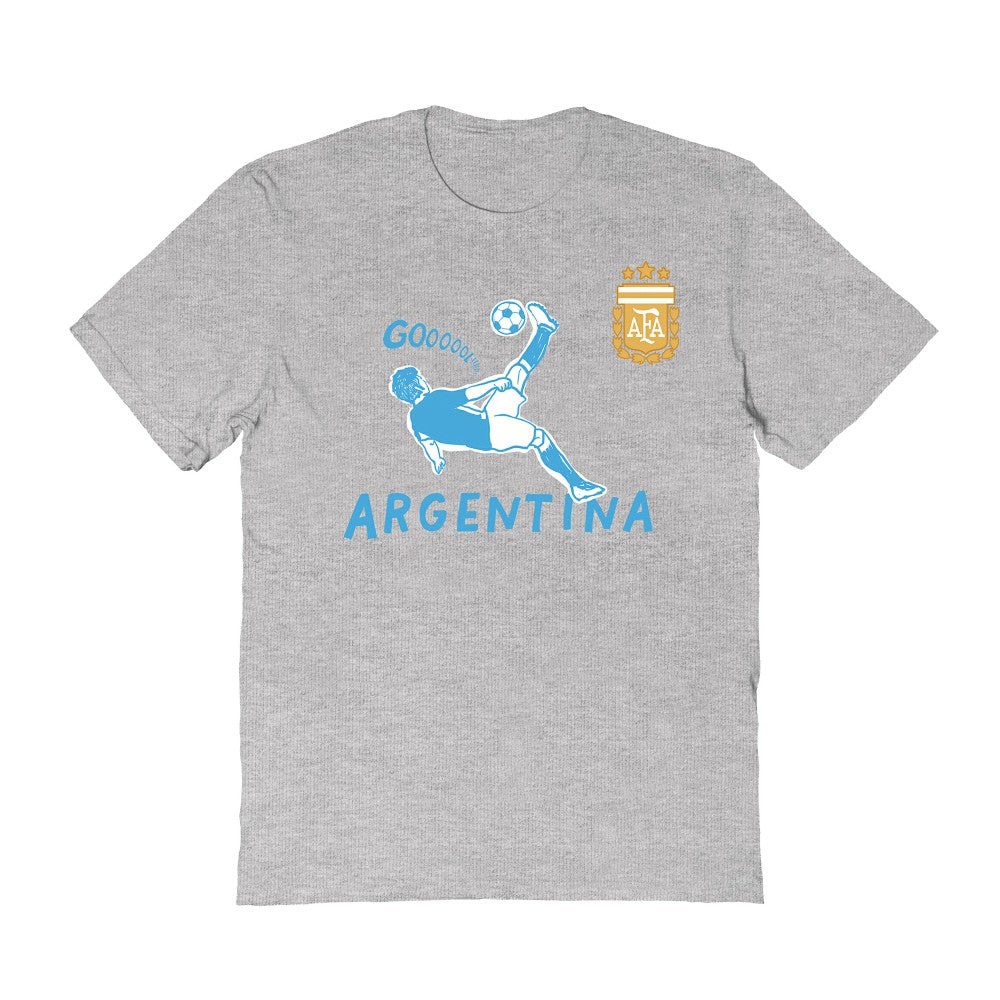 Argentina National Team Vive La Fete Women's Chilena Style T-Shirt -  Gray