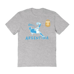 Argentina National Team Vive La Fete Women's Chilena Style T-Shirt -  Gray
