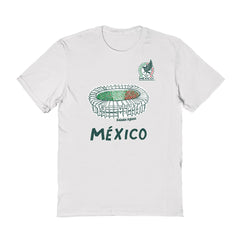 Mexico National Team Vive La Fete Women's Stadium Style T-Shirt -  White