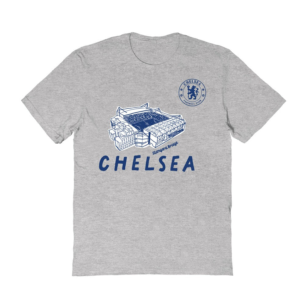 Chelsea Vive La Fete Women's Stadium Style T-Shirt -  Gray