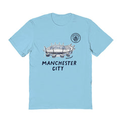 Manchester City Vive La Fete Women's Stadium Style T-Shirt -  Light Blue