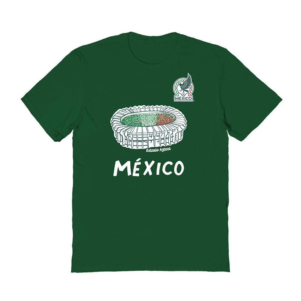 Mexico National Team Vive La Fete Women's Stadium Style T-Shirt -  Green