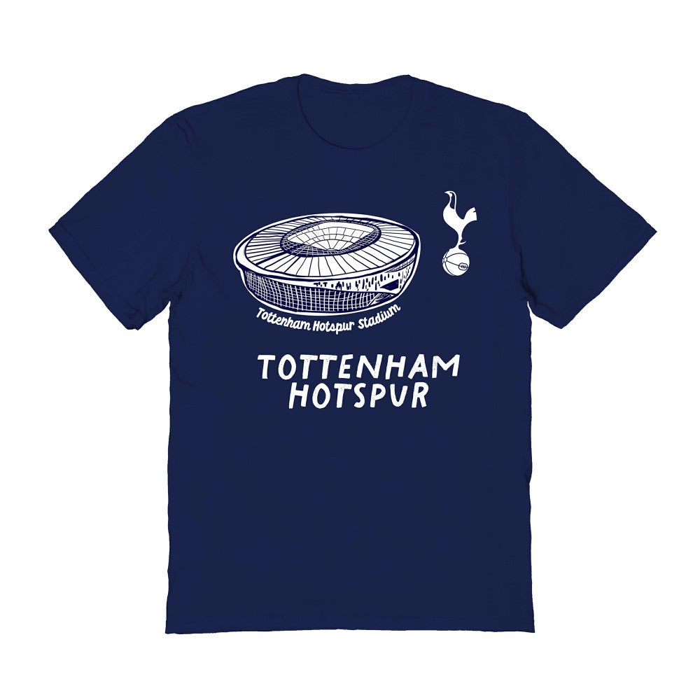 Tottenham Hotspur Vive La Fete Women's Stadium Style T-Shirt -  Navy