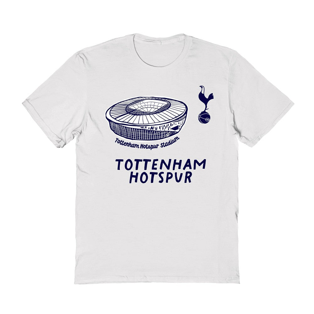 Tottenham Hotspur Vive La Fete Women's Stadium Style T-Shirt -  White