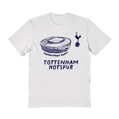 Tottenham Hotspur Vive La Fete Women's Stadium Style T-Shirt -  White