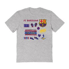 Barcelona Vive La Fete Women's Impressions Icons T-Shirt -  Gray