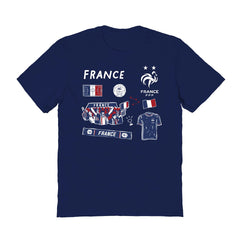 France National Team Vive La Fete Women's Impressions Icons T-Shirt -  Navy