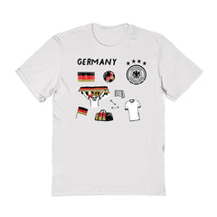 Germany National Team Vive La Fete Women's Impressions Icons T-Shirt -  White