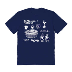 Tottenham Hotspur Vive La Fete Women's Impressions Icons T-Shirt -  Navy