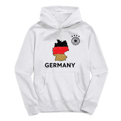Germany National Team Vive La Fete Youth Map Style Hoodie -  White