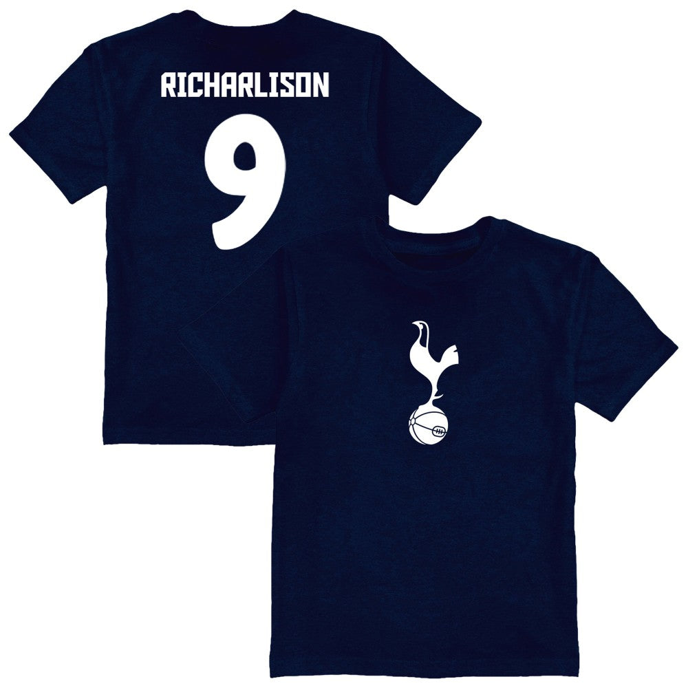 Richarlison Tottenham Hotspur Vive La Fete Youth Player Name & Number Color Badge T-Shirt -  Navy
