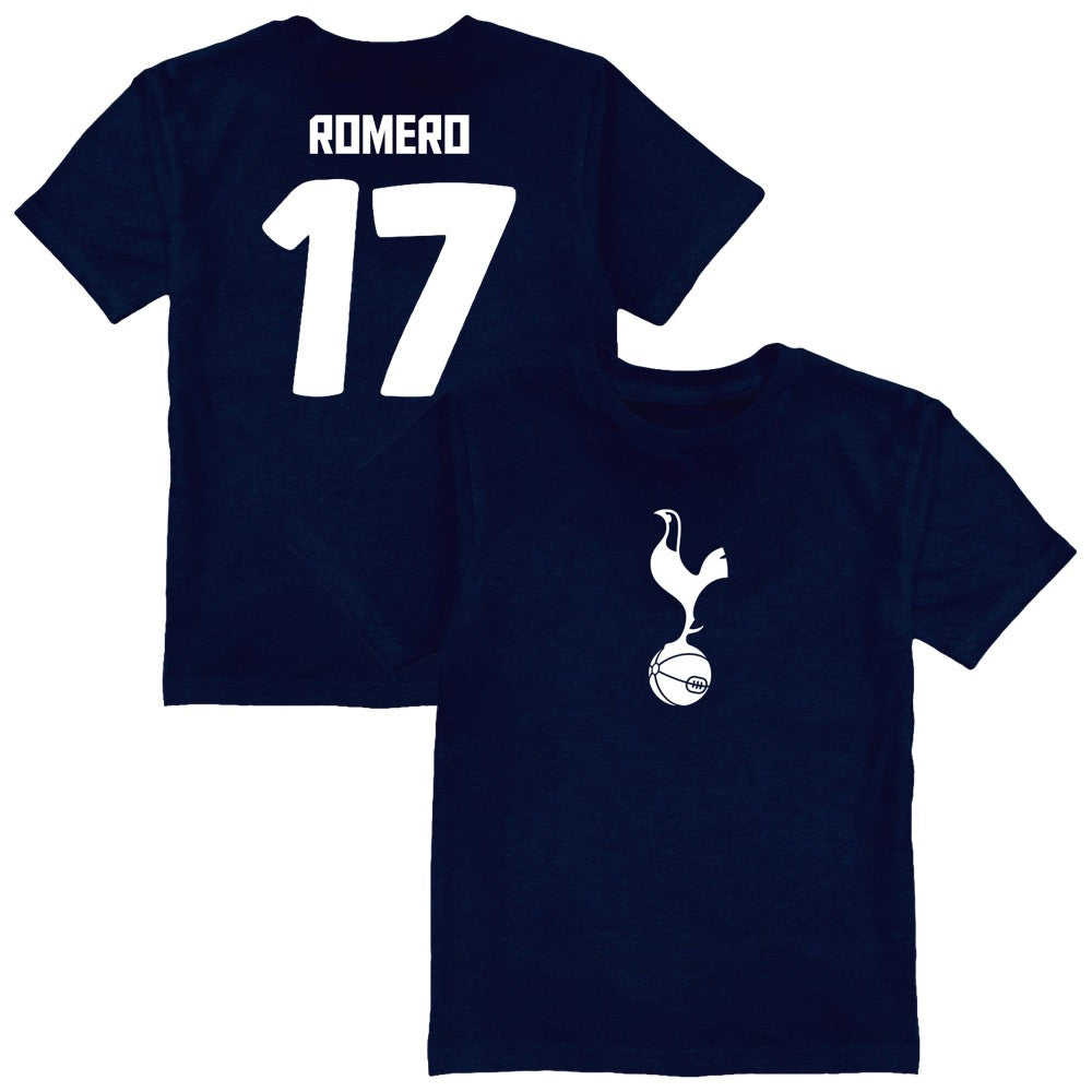 Cristian Romero Tottenham Hotspur Vive La Fete Youth Player Name & Number Color Badge T-Shirt -  Navy
