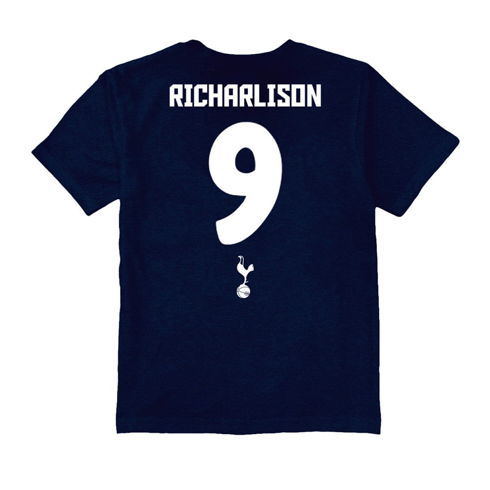 Richarlison Tottenham Hotspur Vive La Fete Youth Player Name & Number Chilena Style T-Shirt -  Navy