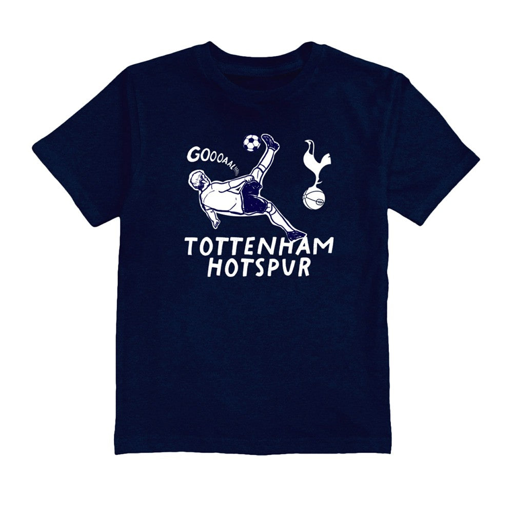 Cristian Romero Tottenham Hotspur Vive La Fete Youth Player Name & Number Chilena Style T-Shirt -  Navy