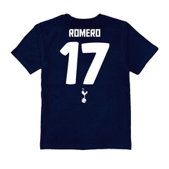 Cristian Romero Tottenham Hotspur Vive La Fete Youth Player Name & Number Chilena Style T-Shirt -  Navy