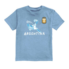 Julián Álvarez Argentina National Team Vive La Fete Youth Player Name & Number Chilena Style T-Shirt -  Light Blue