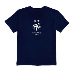 France National Team Vive La Fete Youth Color Badge T-Shirt -  Navy