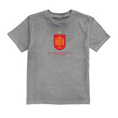 Spain National Team Vive La Fete Youth Color Badge T-Shirt -  Gray