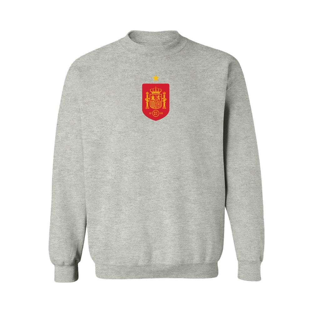 Spain National Team Vive La Fete Women's Color Badge Sweatshirt -  Gray
