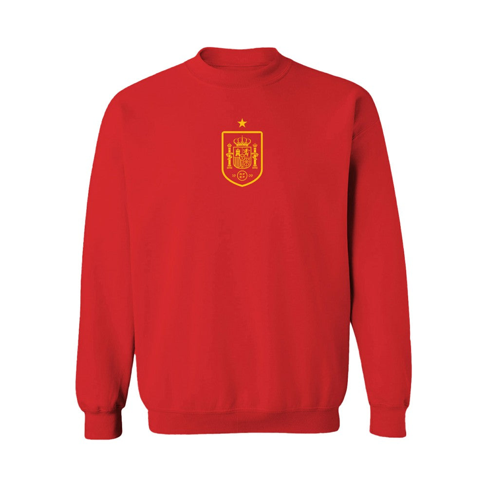 Spain National Team Vive La Fete Women's Color Badge Sweatshirt -  Red