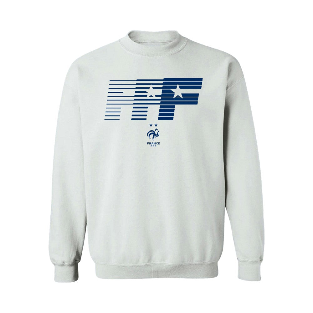 France National Team Vive La Fete Women's FFF Logo Sweatshirt -  White