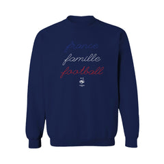 France National Team Vive La Fete Women's Famille Football Sweatshirt -  Navy