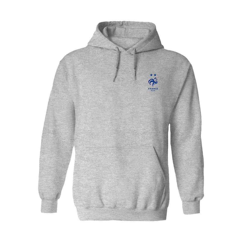 France National Team Vive La Fete Women's Color Badge Fleece Hoodie -  Gray