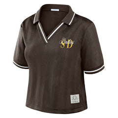 MLB San Diego Padres WEAR by Erin Andrews Women's Cropped Polo