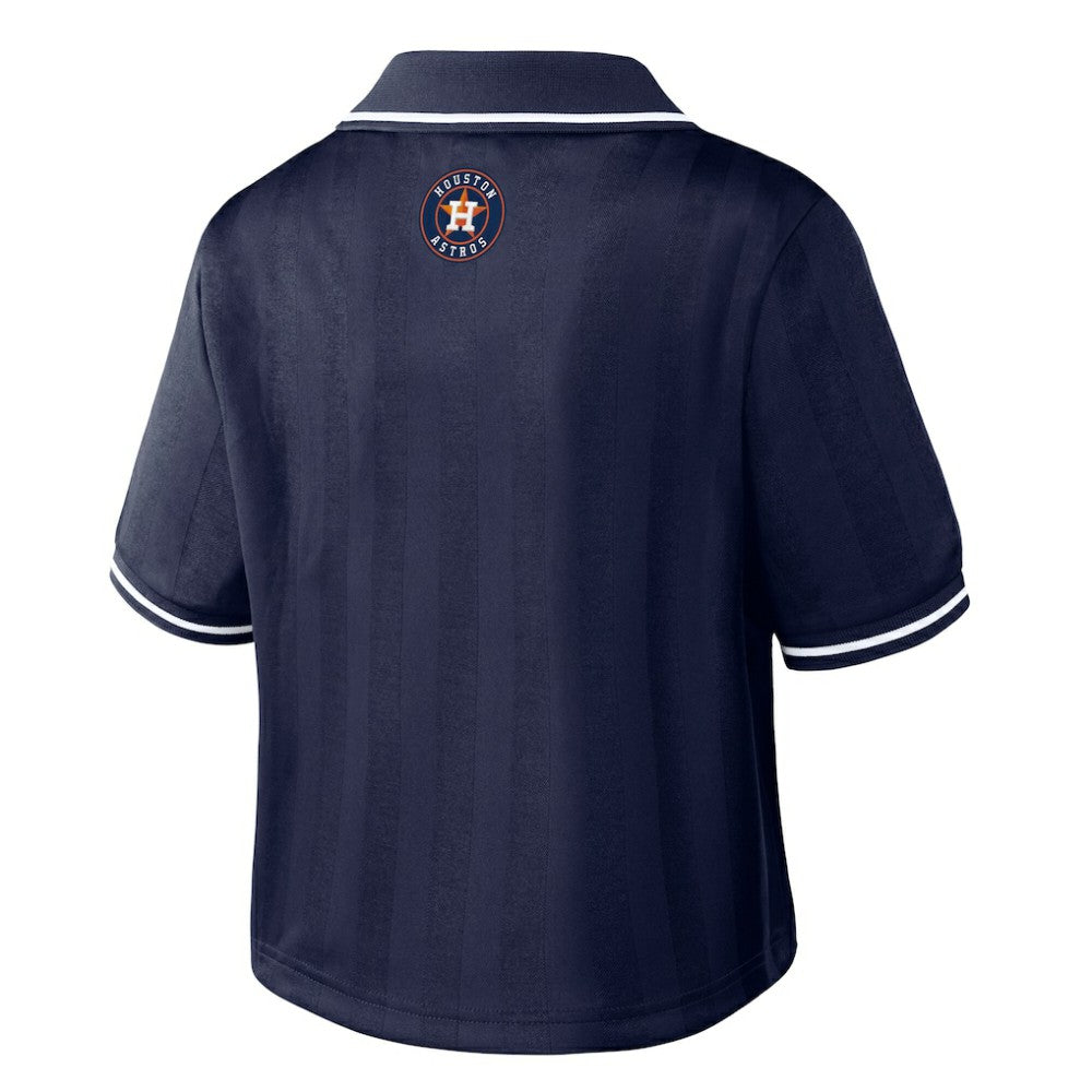 MLB Houston Astros WEAR by Erin Andrews Women's Cropped Polo