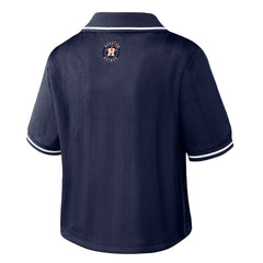 MLB Houston Astros WEAR by Erin Andrews Women's Cropped Polo