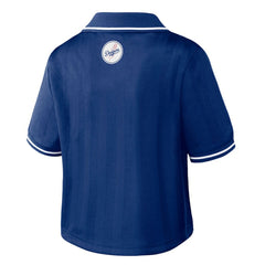 MLB Los Angeles Dodgers WEAR by Erin Andrews Women's Cropped Polo
