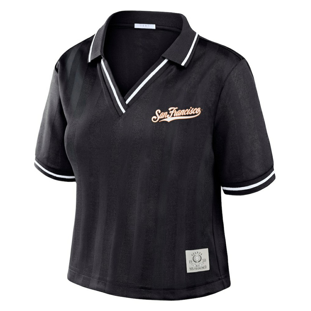 MLB San Francisco Giants WEAR by Erin Andrews Women's Cropped Polo